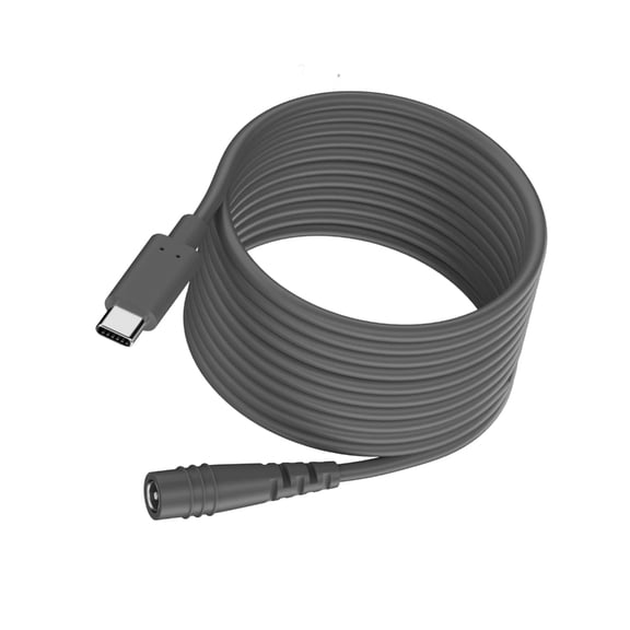 AOOOWER USB C Male to Mini DC5.5mmx2.1mm Female Waterproof Cable 50cm-10m Perfect Outdoor Extension Cord Easy Installation