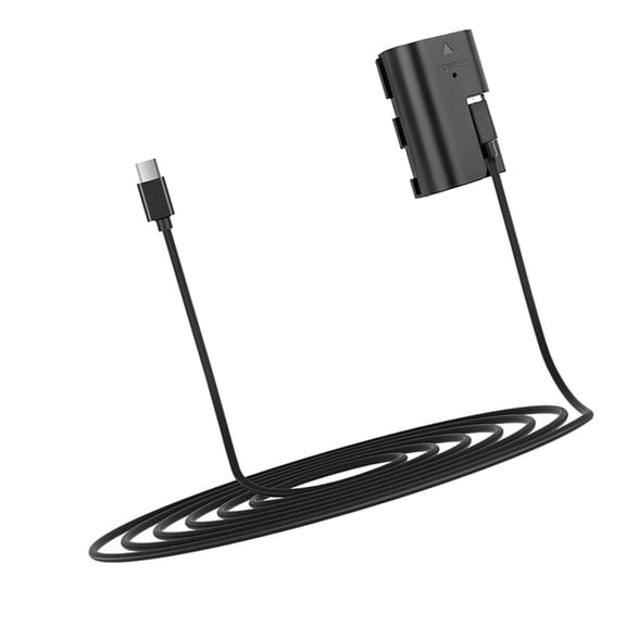 AOOOWER USB C to LPE6 Dummy Battery Power Solution for R DSLR Models