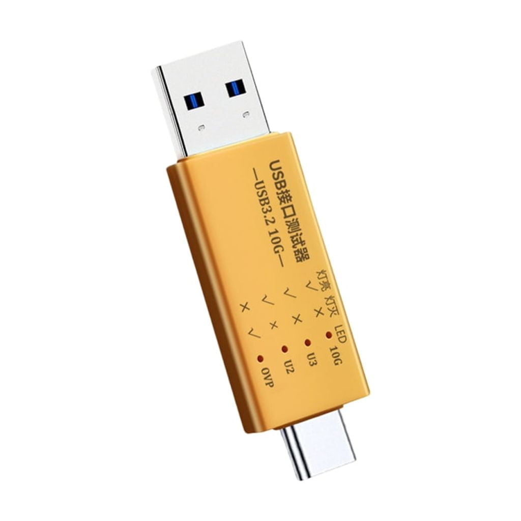 AOOOWER USB C to USB 3.2 Type A Adapter Supports 10Gbps Data Rate and Fast Charging with LED Voltages Display