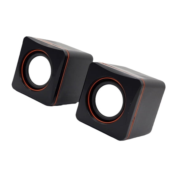 AOOOWER USB Corded Computer Speaker PC Small Stereo Speaker Desktop Speaker Sound Box