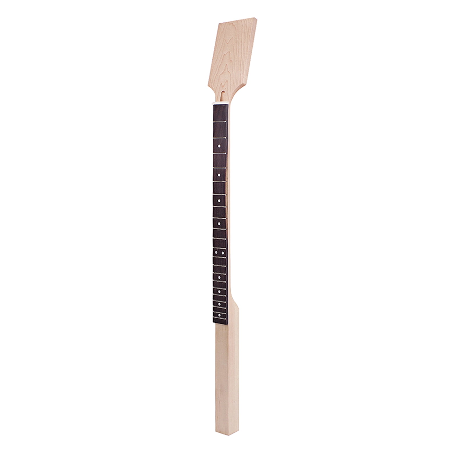 AOOOWER Unfinished 22 fret Guitar Neck with Dots Inlay Electric Guitar Neck Replacement Guitar String Instrument DIY Parts