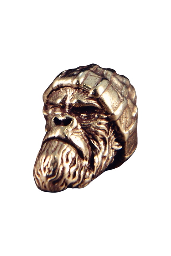 Unique Brass Gorillas Charm Stylish Woven Paracord Lanyard Pendant Accessories