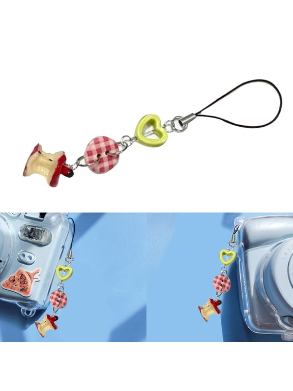 Unique Fruit Core Keychain Cute Apples Core Keyring Cute Phone Charm Keychain