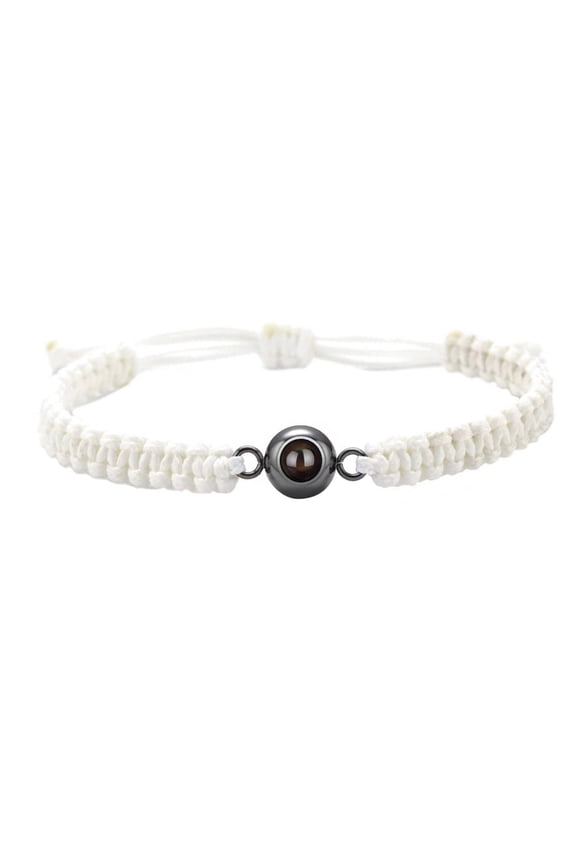 Unique Mattes Stone Bracelet with 100 Languages I Loves You Projection Designs for Romance Celebrations Ornament