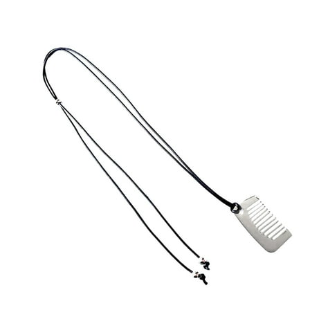 AOOOWER Unique Silver Comb Pendant Necklace Portable for Student and Fashionistas