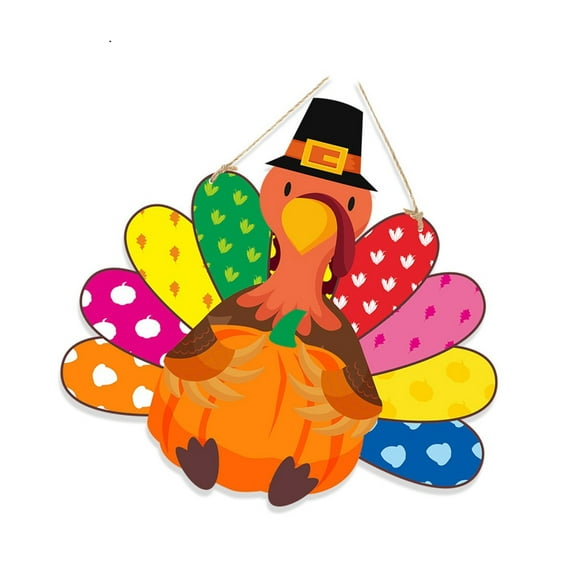 AOOOWER User Friendly Thanksgiving Door Wreath With Hanging Linen Rope for Celebration