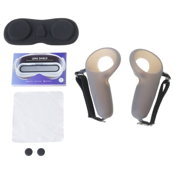 AOOOWER VR Gaming Controller Silicone Skin and Lens Film for PICO4 Ultra Protections
