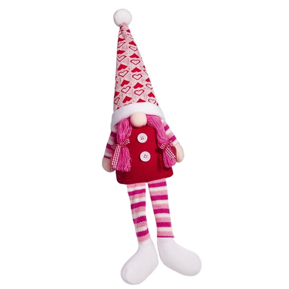 AOOOWER Valentines Day Decorations Gnomes Plush Dolls Long Leg Swedish Scandinavian Tomtes Stuffed Dolls Weddings Party Ornament