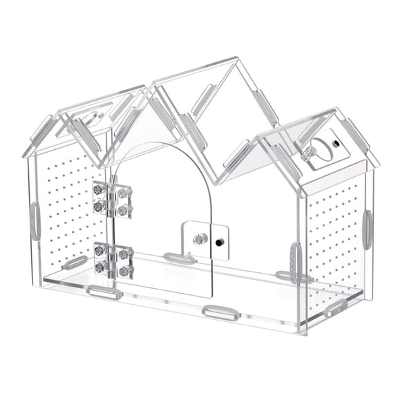 AOOOWER Ventilated Acrylic Reptiles Enclosure Terrarium Box for Jumping Spiders Health Living and Safe Keep Observation Tanks