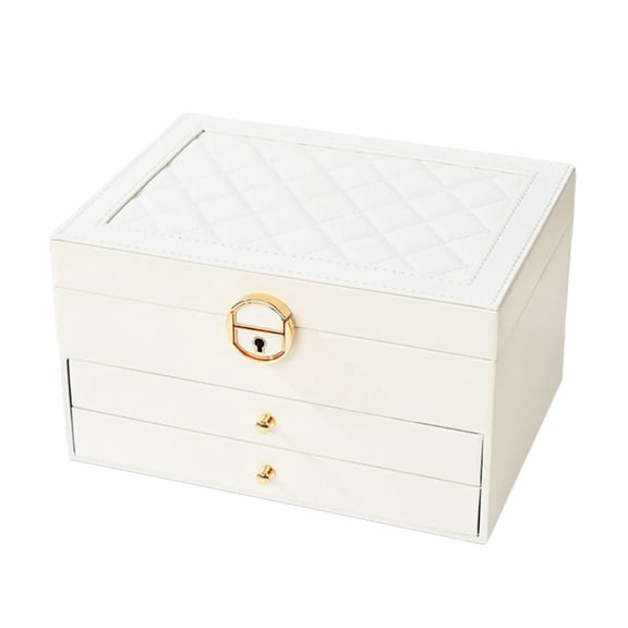 AOOOWER Versatile Jewelry Holder with Sections Multifunctional Accessories Storage Box