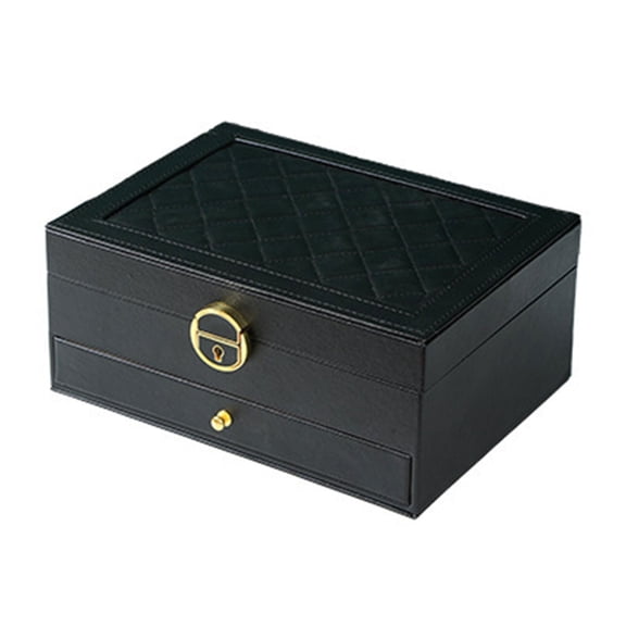 AOOOWER Versatile Jewelry Holder with Sections Multifunctional Accessories Storage Box