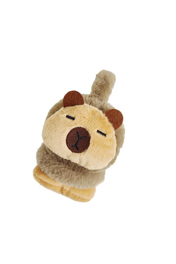 Versatile Plush Ear Muffs with Adjustable Fit Stylish Capybara Shaped Earflaps