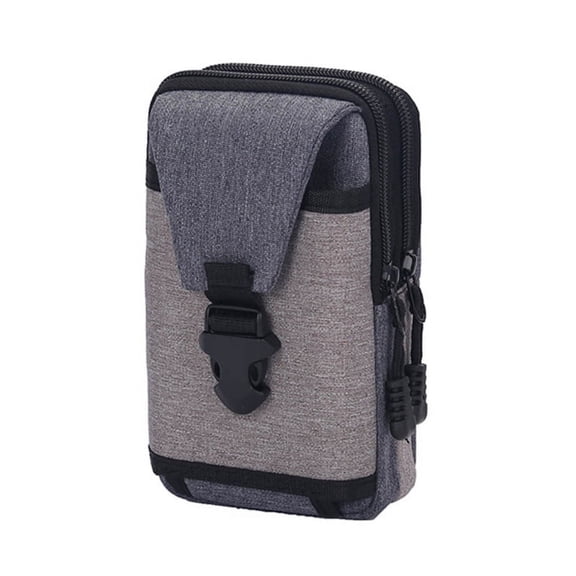 AOOOWER Vintage Men Canvas Waist Fanny Pack Belt Bag Phone Pouch Travel Hip Hook Hanging Purse