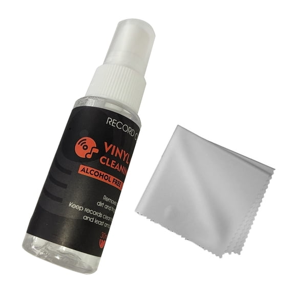AOOOWER Vinyls Record Cleaning Fluid Includes Microfiber Cloth Dust Removal Tool