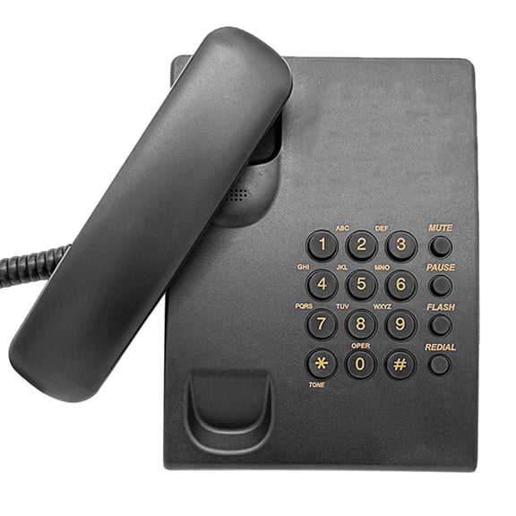 AOOOWER Wall Mount Corded Landline Phone Big Button Household Hotel Business Desktop