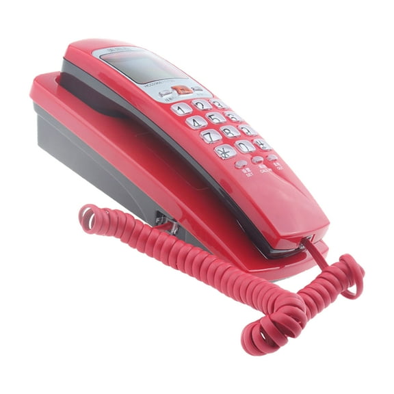 AOOOWER Wall Mountable Corded Phone with Caller Display Last Number Redial Multiple