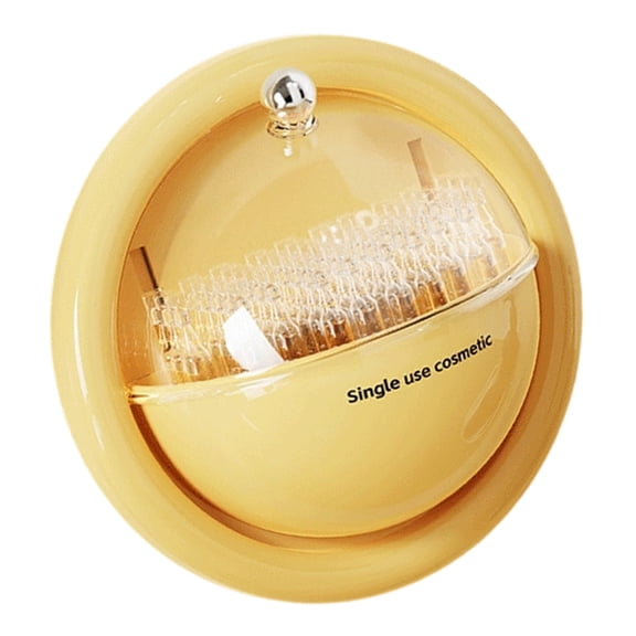 AOOOWER Wall Mounted Flipping Open Cosmetic Storage Box Plastic Rotating Makeup Organizers Compact Design Perfect For Bathroom