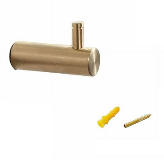 AOOOWER Wall Single Hooks Solid Brass Clothes Coat Hat Hanger Towel Robe for Key Holder