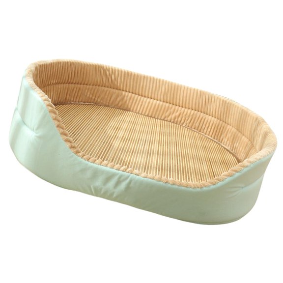 AOOOWER Warm Cuddle Pet Bed for Home and Travel Half Enclosed Design Antislip Resting Bed Machine Washable Large Breeds Bed