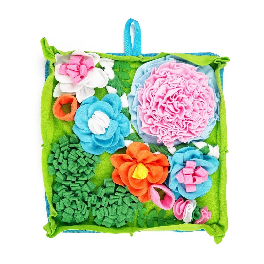 AOOOWER Washable Dog Sniffing Mat Interactive Training Toy Waterproof Snuffle Pad Slow Eating Dog Puzzle Toy for Dog Cats