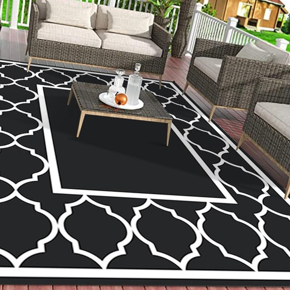 AOOOWER Washable Picnics Blanket Durability Sun Resistant Area Rug for Outdoor Use in Patios Garden Balconys Pool 120x160cm