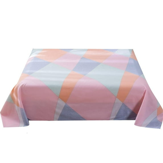 AOOOWER Washed Cotton Bed Sheet Breathable Bed Linen Soft Touching Various Patterns Enhancing Bedroom Comfort with Various Color