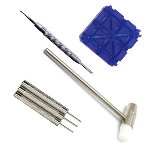 AOOOWER Watch Remover Tool with Hammer and Pins Punch Removal Tools Set for Watch Repair