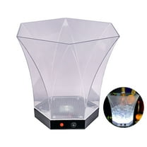 AOOOWER Waterproof LED Beverage Holder 6L Large Capacity Coolers LED Ice Bucket Ice Tub