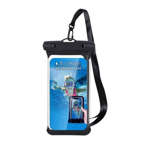 AOOOWER Waterproof Phone Pouch IPX8 Protective Sleeve Protector Case with Touchable Screen Function and Wide Compatibility Clear