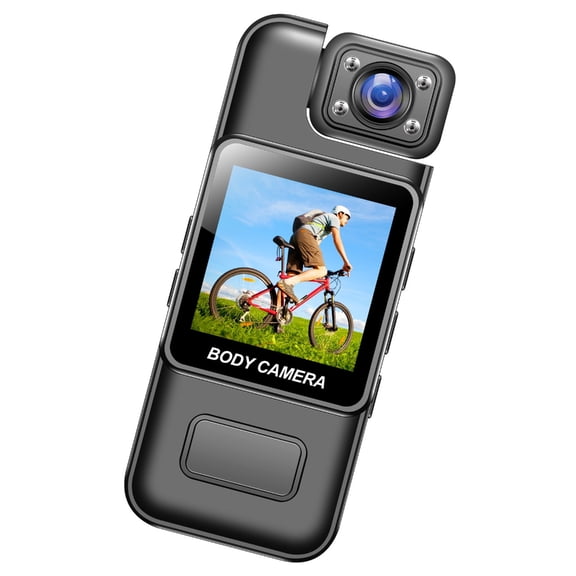 AOOOWER Wearable Body Camera With Live Monitoring 8Hrs Rechargeable Battery