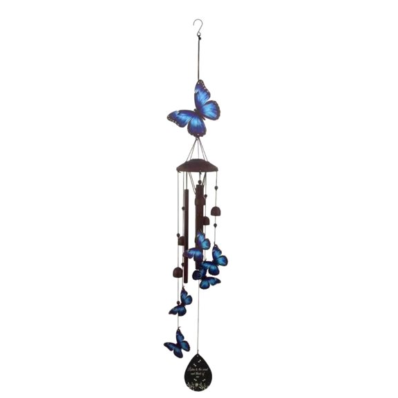 AOOOWER Weather Resistant Unique Butterfly Shape Wind Chimed With Melodies Ringing For Home Balcony Courtyards Garden Decoration