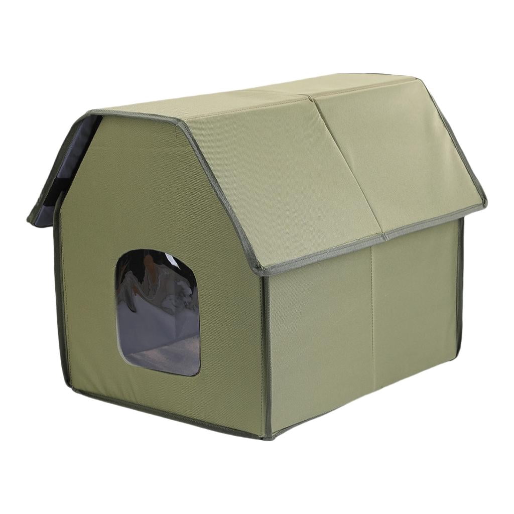 AOOOWER Weatherproof Outdoor Cats House Easy Assembly Insulated for Winter Warm House Waterproof Cats House Outdoor