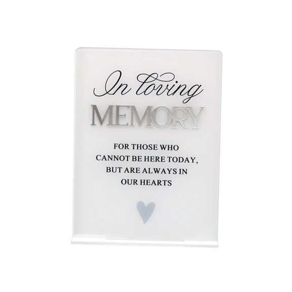 AOOOWER Wedding Memorial Plaque Durable Acrylic Signs With Two Sentimental Design For Honoring Family And Friend