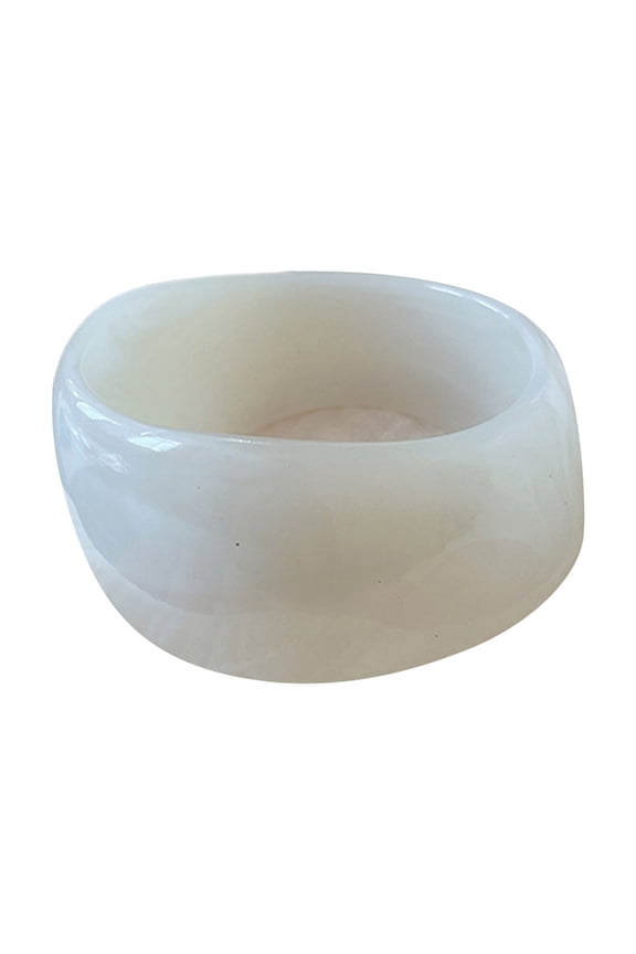 Wide Acrylic Bangles Geometric Round Bracelets Comfortable Wide Bangle Acrylic Texture Suitable for Daily Party Wear