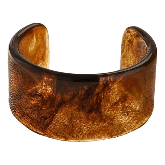 AOOOWER Women Resin Bracelets Wide Colorful Geometric Irregular Bangles Resin Wristband Open Bracelet Bangles for Any Occasion