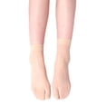 thumbnail image 1 of AOOOWER Women Toe Separated Flip Flop Thin Sheer Ankle Socks Invisible Effect for Office, 1 of 20