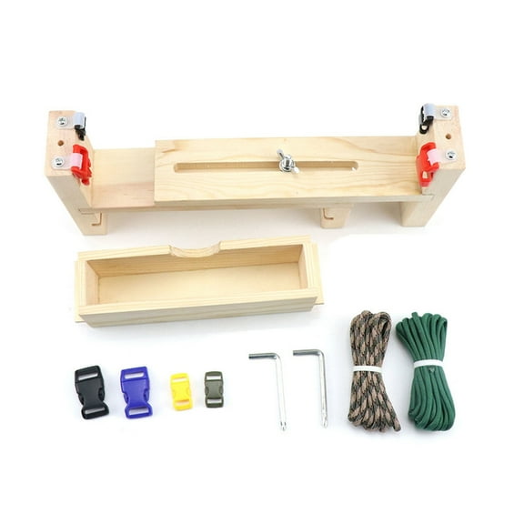 AOOOWER Wood Crafting Tool for Making Paracord Bracelets Wristband Maker Knitting Tool