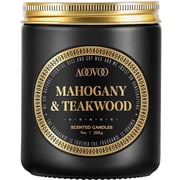 AOOVOO Scented Candles for Men - Mahogany Teakwood Scent, Women Men Gift