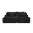 thumbnail image 1 of AOOWOW 82.5” Oversized Double Lounge Chaise,velvet Sofa Bed,Upholstered Boneless Cloud Sofa Deep Seat,No Assembly Required, 1 of 8