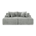 thumbnail image 1 of AOOWOW 82.5” Oversized Double Lounge Chaise,velvet Sofa Bed,Upholstered Boneless Cloud Sofa Deep Seat,No Assembly Required, 1 of 8