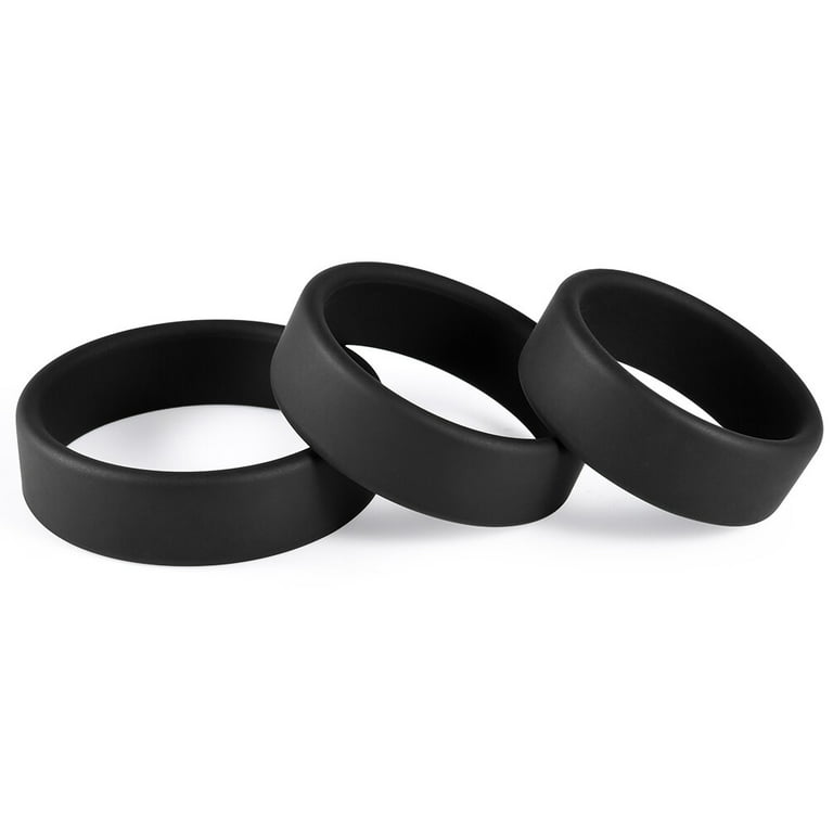 Silicone Penis Ring Sex Toys for Men, Super Stretchy Support Rings for Male  Pleasure,Clear+Black+Blue,3 Pcs 