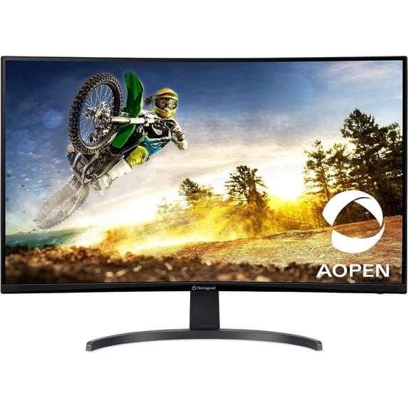 AOPEN 32HC5QR Sbiipx 31.5 Full HD (1920 x 1080) 1500R Curved Gaming Monitor | AMD FreeSync Premium Technology | 165Hz Refresh Rate | 1ms T.V.R | Tilt Adjustable | Display Port & HDMI