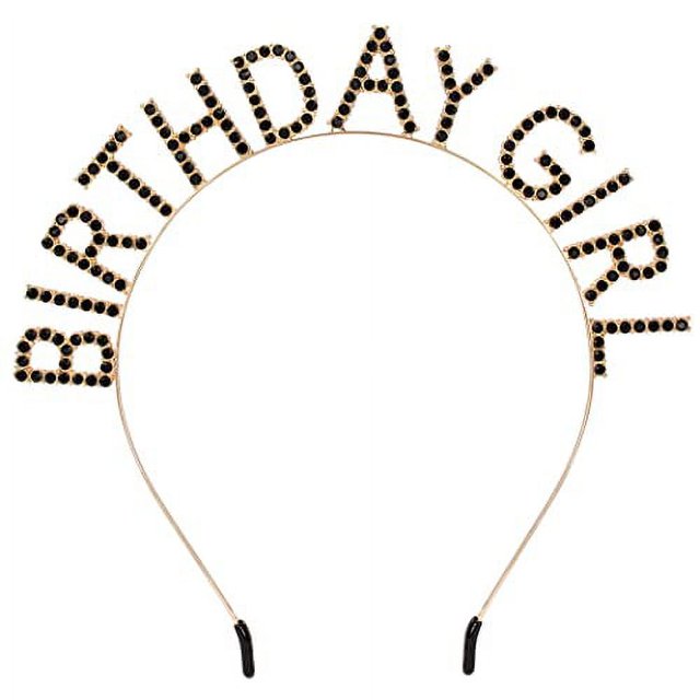 AOPRIE Birthday Girl Headband Birthday Tiara for Women Girls Happy