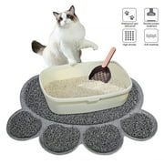 AOPUT Cat Litter Mat No Hurt to Paws and Thickened Kitty Litter Mats,Litter Tracker,Machine Washable,  Litter Scoop for Gift