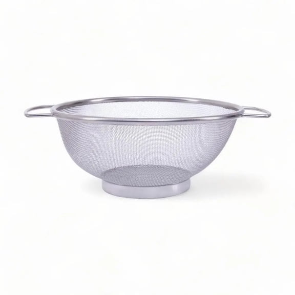 AOQIANLAN 20Cm Mesh Kitchen Strainer Fine Mesh Colander Fruit Sink Colander Stainer Rice Washing Frying Basket Food Drain Basket Cooking