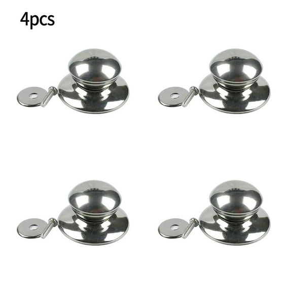 AOQIANLAN 4Pcs Oven Knob Stainless Steel Pot Pan Lid Cover Handle Replacement Accessories Kits Kitchen Cookware Hardware