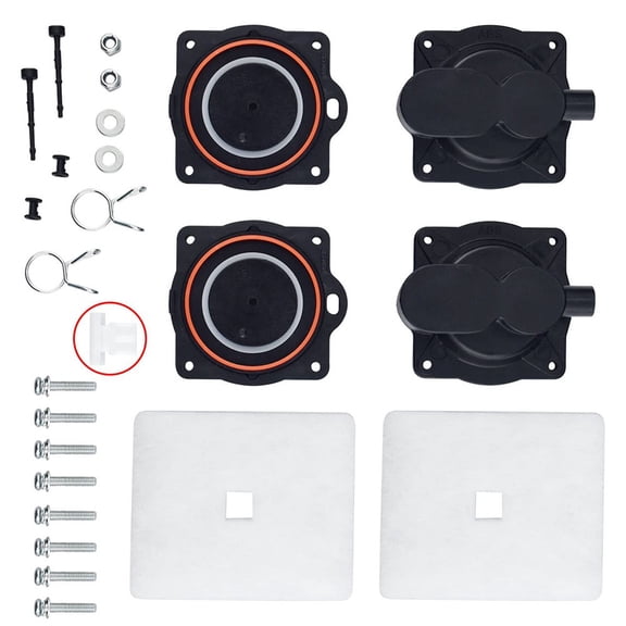 AOQIANLAN Air Pump Rebuild Kit With Screw Air Filter Security Screw Eye Clip White Switch For Hiblows Mower Tool Trimmer Part Accessories