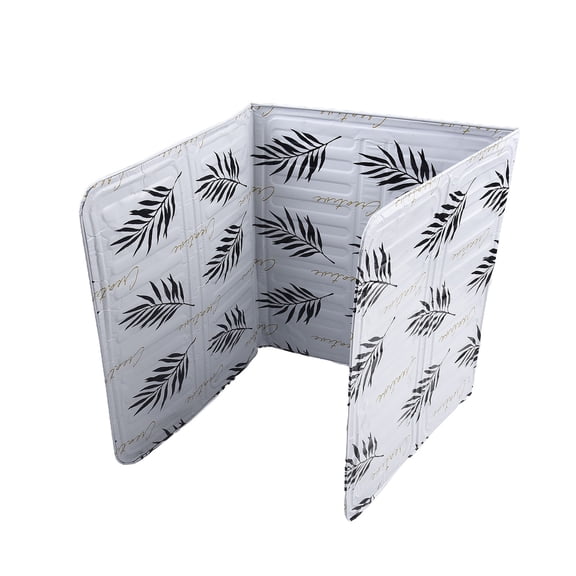 AOQIANLAN Aluminum Foldable Kitchen Gas Stove Baffle Plate Kitchen Frying Pan Oil Splash Protection Screen Opvouwbare Keuken Baffle Plaat White