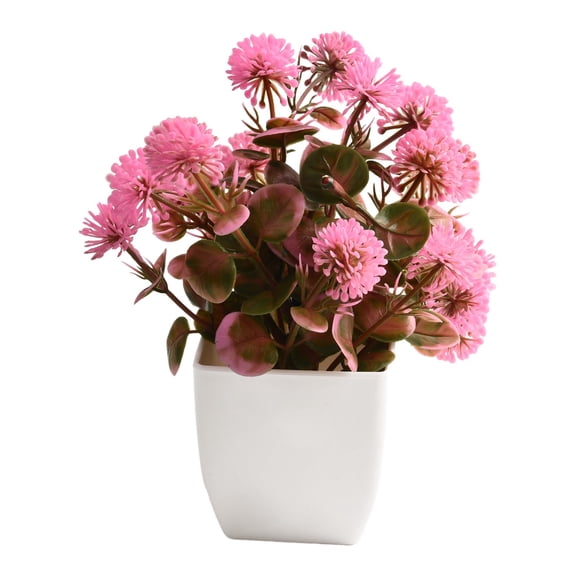AOQIANLAN Artificial Bonsai Fake Plant Flower Potted Plant Home Bedroom Garden Home Decorati Artificial Plant Plastic Pot Photo Props Pink
