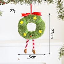AOQIANLAN Christmas Series Plush Doll Gingerbread Man Soft Plush Toy Home Decoration Pendant Christmas Decoration wreath
